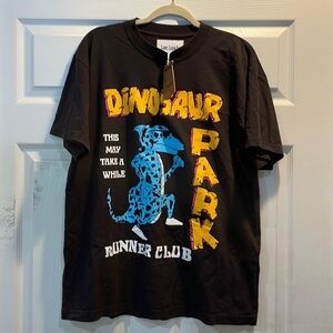 NWT! Late Lunch Dinosaur Park Runner Club T-Shirt M